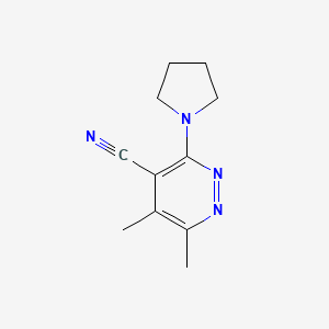 5,6-Dimethyl-3-(pyrrolidin-1-yl)pyridazine-4-carbonitrile