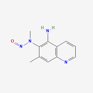 5-Amino-6-[(N-methyl-N-nitroso)amino]-7-methylquinoline