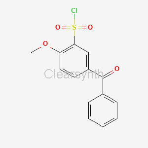5-Benzoyl-2-methoxybenzene-1-sulfonyl chloride