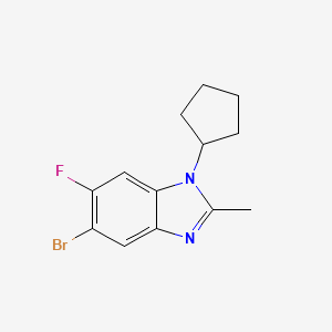 5-Bromo-1-cyclopentyl-6-fluoro-2-methylbenzimidazole