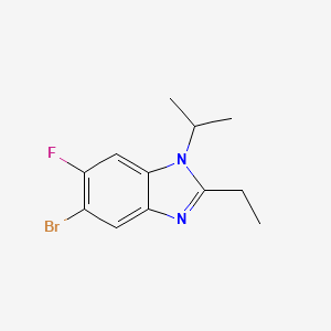 5-Bromo-2-ethyl-6-fluoro-1-isopropylbenzimidazole