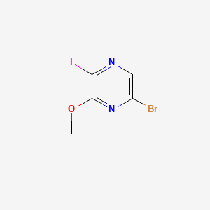 5-Bromo-2-iodo-3-methoxypyrazine