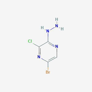 5-Bromo-3-chloro-2-hydrazinopyrazine