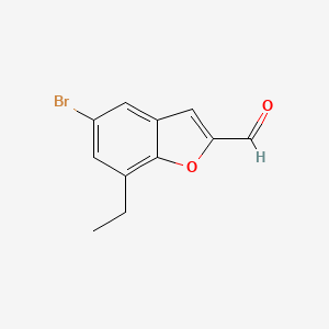 5-Bromo-7-ethyl-2-formyl-benzofuran