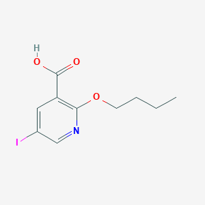 5-Iodo-2-butoxynicotinic acid
