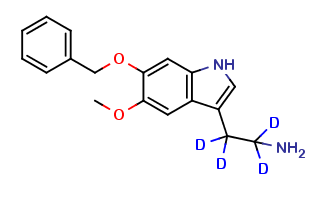 5-Methoxy-6-(phenylmethoxy)-1H-Indole-3-ethan-α,α,-β,-β-amine-d4