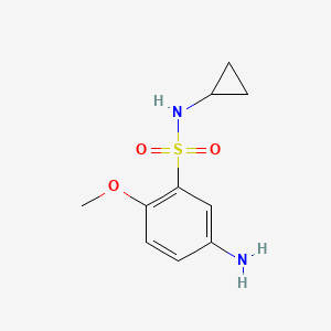 5-amino-N-cyclopropyl-2-methoxybenzene-1-sulfonamide