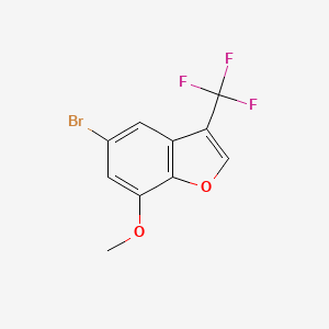 5-bromo-7-methoxy-3-(trifluoromethyl)benzofuran