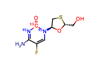5-epi Emtricitabine-13C 15N2