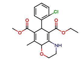 5-ethyl 7-methyl 6-(2-chlorophenyl)-8-methyl-3,4,6,8a-tetrahydro-2H-benzo[b][1,4]oxazine-5,7-dicarbo