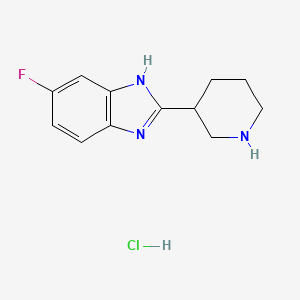 5-fluoro-2-piperidin-3-yl-1H-benzimidazole dihydrochloride