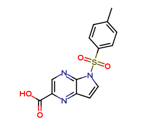 5-tosyl-5H-pyrrolo[2,3-b]pyrazine-2-carboxylic acid
