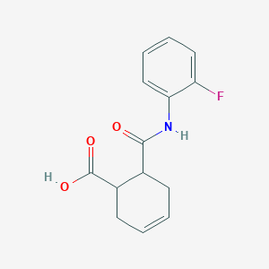 6-[(2-fluoroanilino)carbonyl]-3-cyclohexene-1-carboxylic acid