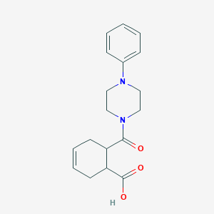 6-[(4-phenylpiperazino)carbonyl]-3-cyclohexene-1-carboxylic acid