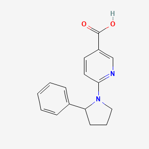 6-(2-Phenylpyrrolidin-1-yl)nicotinic acid