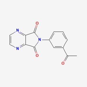 6-(3-acetylphenyl)-5H-pyrrolo[3,4-b]pyrazine-5,7(6H)-dione