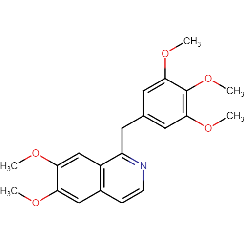 6, 7-dimethoxy-1 -(3,4, 5-trimethoxy-benzyl) isoquinoline