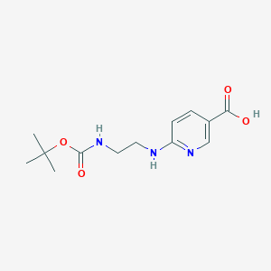 6-(Aminoethylamino)nicotinic acid, N2-BOC protected