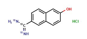 6-Amidino-2-Naphthol-13C,15N2 HCl