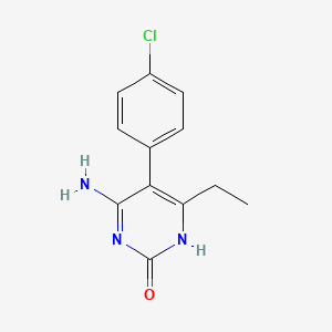 6-Amino-5-(4-chlorophenyl)-4-ethylpyrimidin-2(1H)-one trifluoroacetate salt