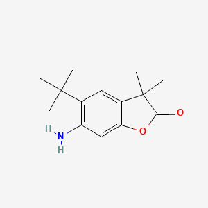 6-Amino-5-(tert-butyl)-3,3-dimethylbenzofuran-2(3H)-one