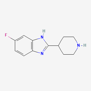 6-Fluoro-2-piperidin-4-yl-1H-benzimidazole dihydrochloride