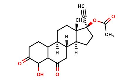 6 Keto 4 hydroxy norethindrone acetate