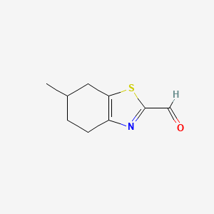 6-Methyl-4,5,6,7-tetrahydro-1,3-benzothiazole-2-carbaldehyde