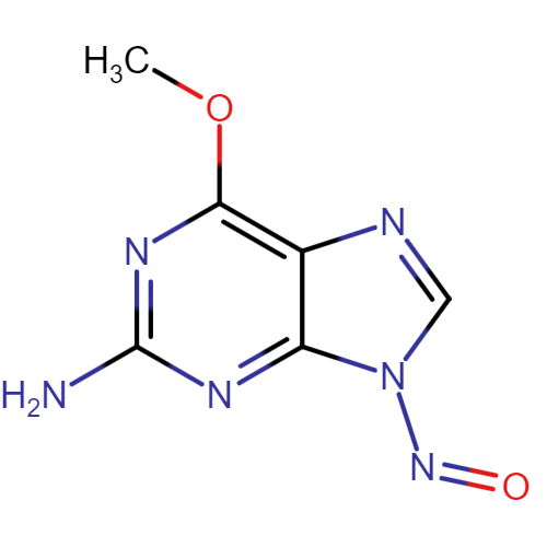 6-methoxy-9-nitroso-9H-purin-2-amine