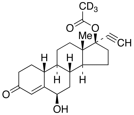 6b-Hydroxy Norethindrone Acetate-d3 (Major)