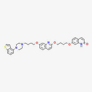 7-[4-[7-[4-[4-(1-Benzothiophen-4-yl)piperazin-1-yl]butoxy]quinolin-2-yl]oxybutoxy]-1H-quinolin-2-one