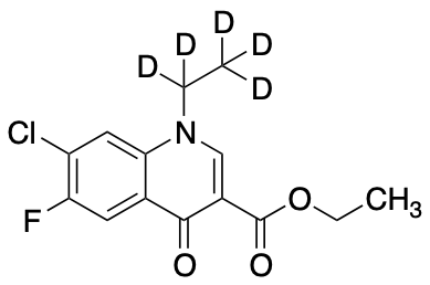 7-​Chloro-​1-​ethyl-​6-​fluoro-​1,​4-​dihydro-​4-​oxo-3-​quinolinecarboxylic Acid Ethyl-d5 Ester