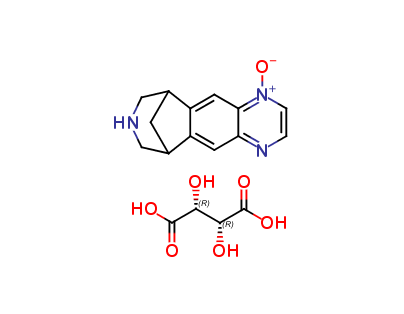 7,8,9,10-tetrahydro-6H-6,10-methanoazepino[4,5-g]quinoxaline 1-oxide (2R,3R)-2,3-dihydroxysuccinate