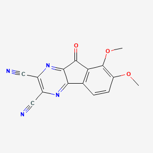 7,8-Dimethoxy-9-oxo-9H-indeno[1,2-B]pyrazine-2,3-dicarbonitrile