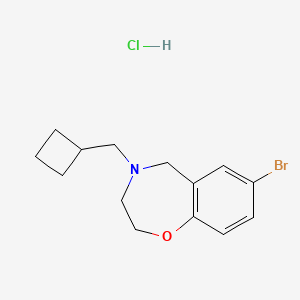 7-Bromo-4-(cyclobutylmethyl)-3,5-dihydro-2H-1,4-benzoxazepine hydrochloride