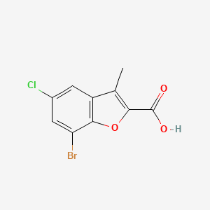 7-Bromo-5-chloro-3-methyl-1-benzofuran-2-carboxylic acid
