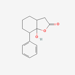 7a-Hydroxy-7-phenyl-3,3a,4,5,6,7-hexahydro-1-benzofuran-2-one