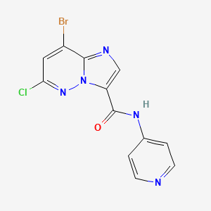 8-Bromo-6-chloro-N-(pyridin-4-yl)imidazo[1,2-b]pyridazine-3-carboxamide