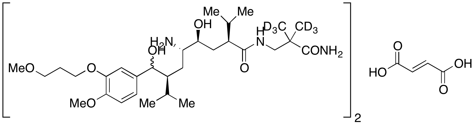 8-Hydroxy Aliskiren-d3 Fumarate (2:1)