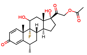 9a-Fluoro-6a-methylprednisolone 21-Acetate