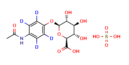 Acetaminophen sulfate D4 glucoronide
