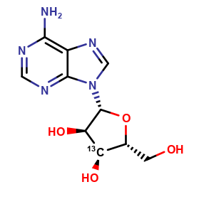 Adenosine-3' 13C
