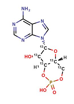 Adenosine-3’,5’-cyclic-13C5 Monophosphate