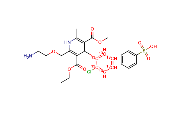 Amlodipine benzenesulfonate 13C6