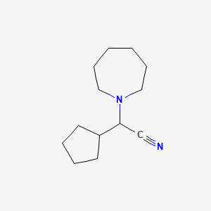 Azepan-1-yl(cyclopentyl)acetonitrile