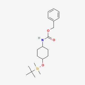 Benzyl (1r,4r)-4-(tert-butyldimethylsilyloxy) cyclohexylcarbamate