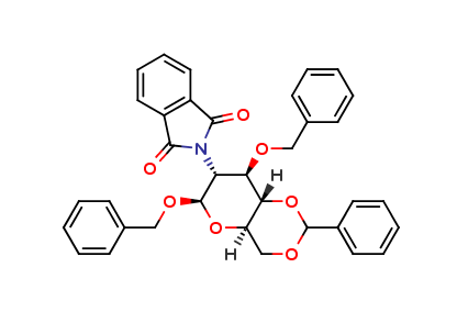 Benzyl 2-Deoxy-2-phthalimido-4,6-O-benzylidene-3-O-benzyl-β-D-glucopyranoside