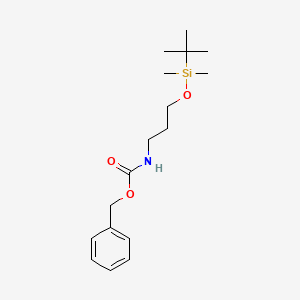 Benzyl 3-(tert-butyldimethylsilyloxy) propylcarbamate