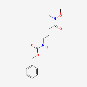 Benzyl 4-(methoxy(methyl)amino)-4-oxobutylcarbamate