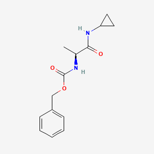Benzyl N-[(1S)-1-(cyclopropylcarbamoyl)ethyl]carbamate